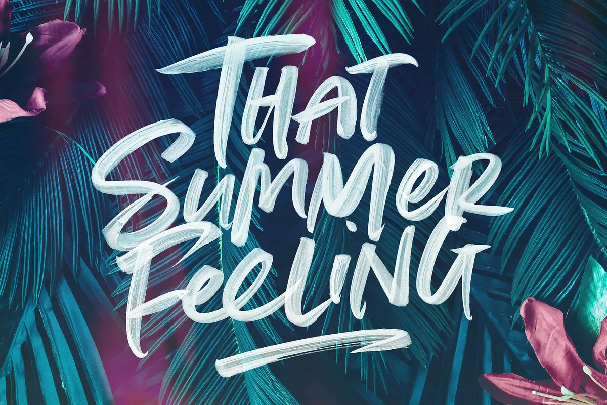 summer loving font preview 3 Free Download - Fontfreebie