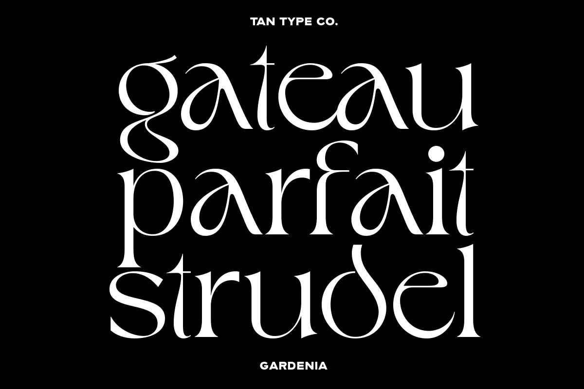 tan gardenia font preview 1 Free Download - Fontfreebie