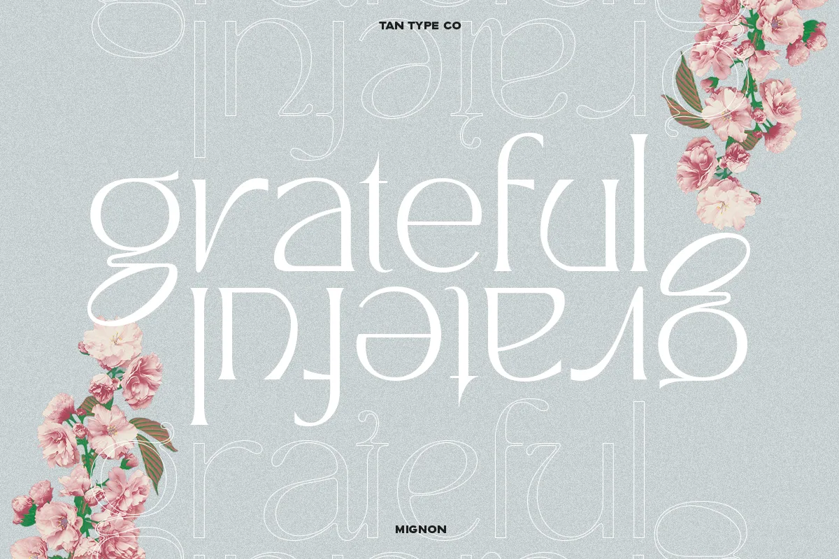 tan mignon font preview 1 Free Download - Fontfreebie