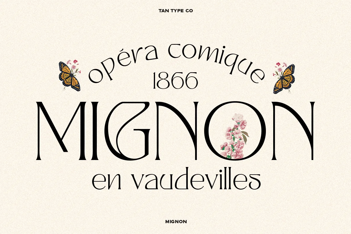 tan mignon font preview 2 Free Download - Fontfreebie