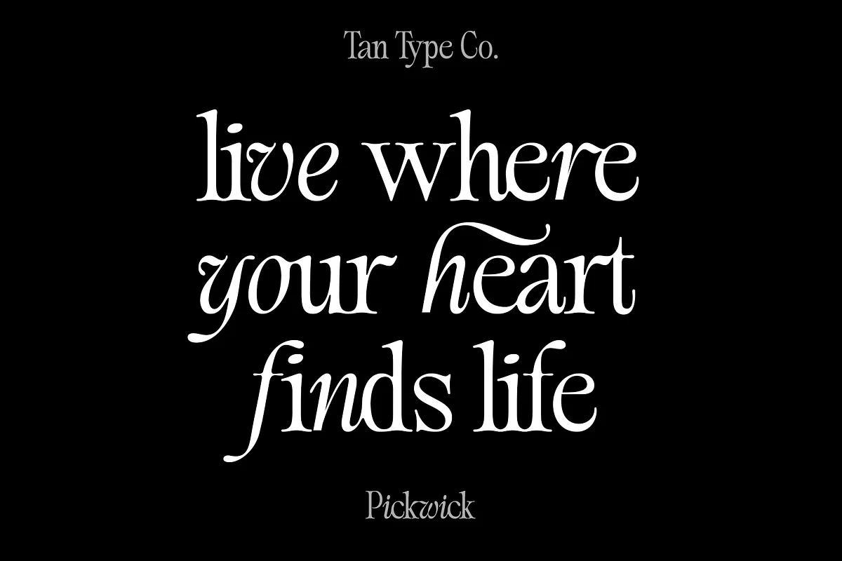 tan pickwick font preview 2 Free Download - Fontfreebie