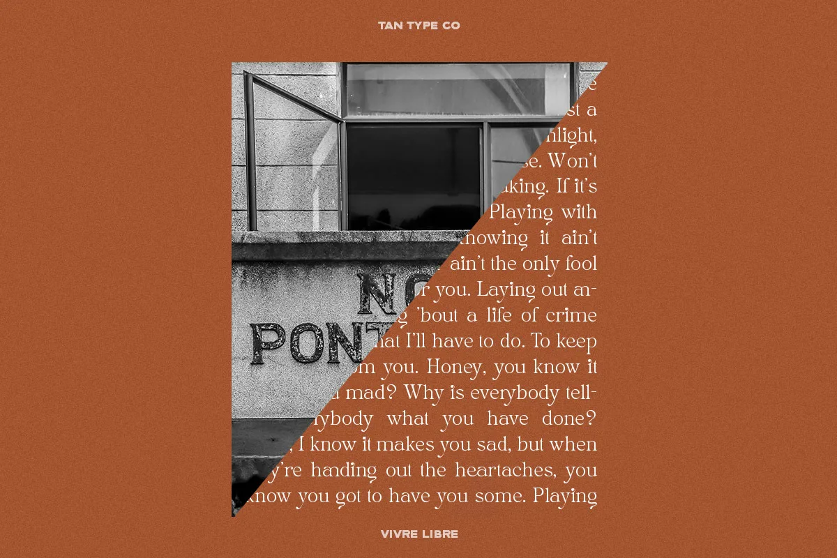 Tan Vivre Libre Font Free Download - Fontfreebie tan vivre libre font preview 2 Free Download - Fontfreebie