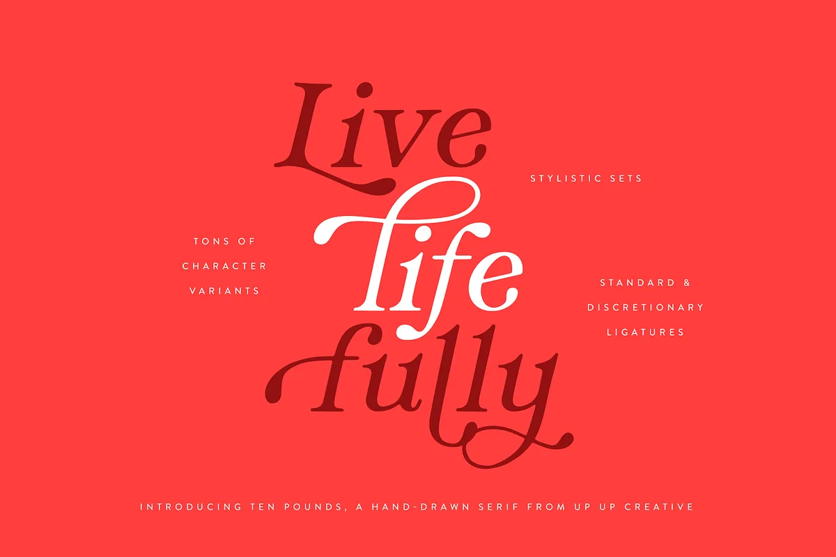 ten pounds font preview 2 Free Download - Fontfreebie