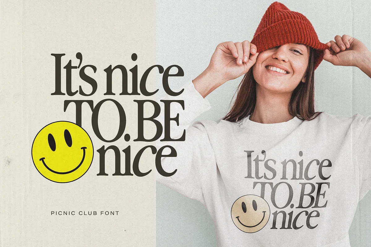 the picnic club font preview 2 Free Download - Fontfreebie
