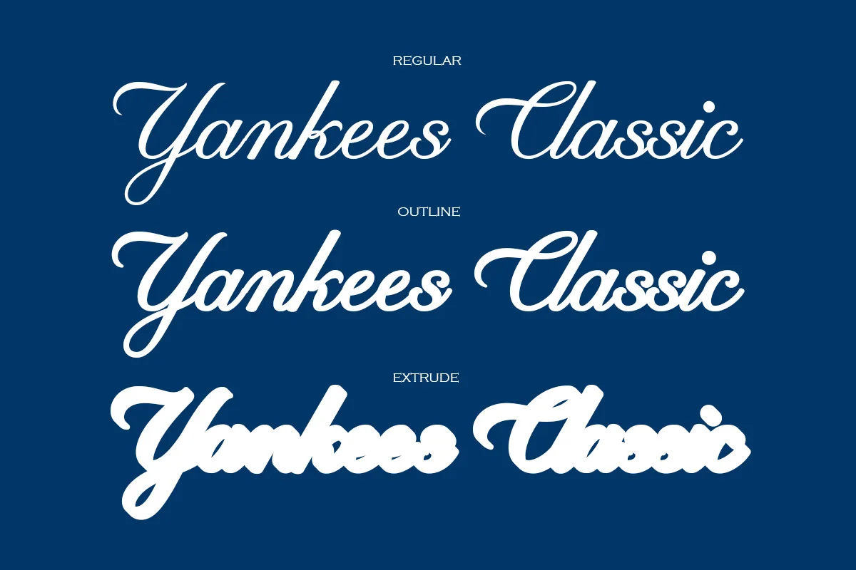 Yankees Classic Font Free Download - Fontfreebie yankees classic font preview 2 Free Download - Fontfreebie