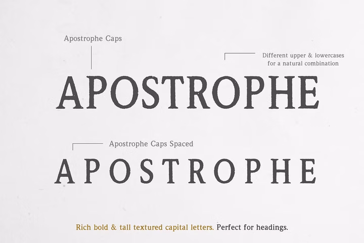 Apostrophe Font 3 Free Download - Fontfreebie