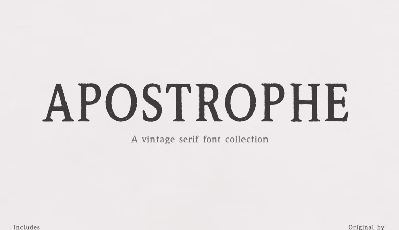 Apostrophe Font