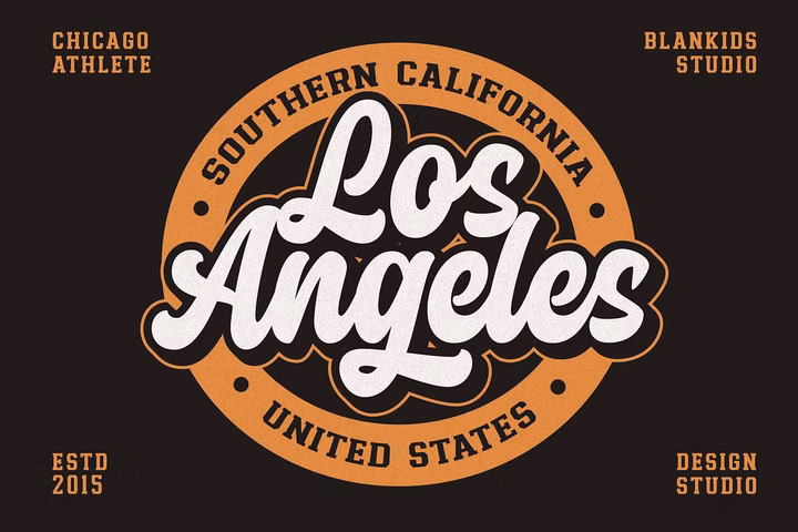 Chicago Athlete Font 1 Free Download - Fontfreebie