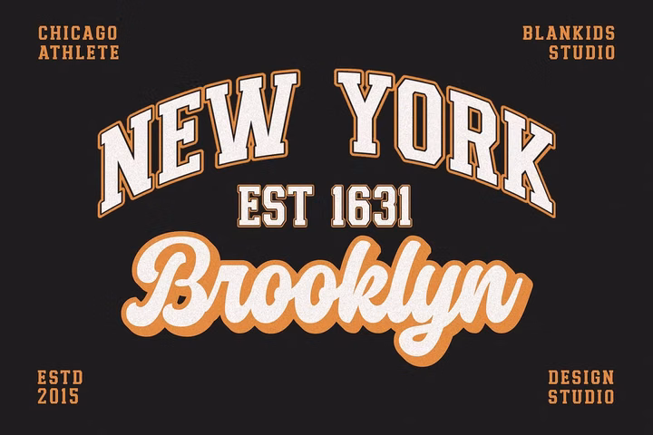 Chicago Athlete Font 3 Free Download - Fontfreebie
