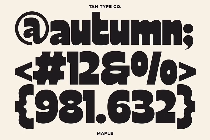 TAN MAPLE Font 1 Free Download - Fontfreebie