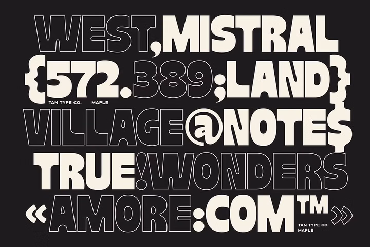 TAN MAPLE Font 3 Free Download - Fontfreebie